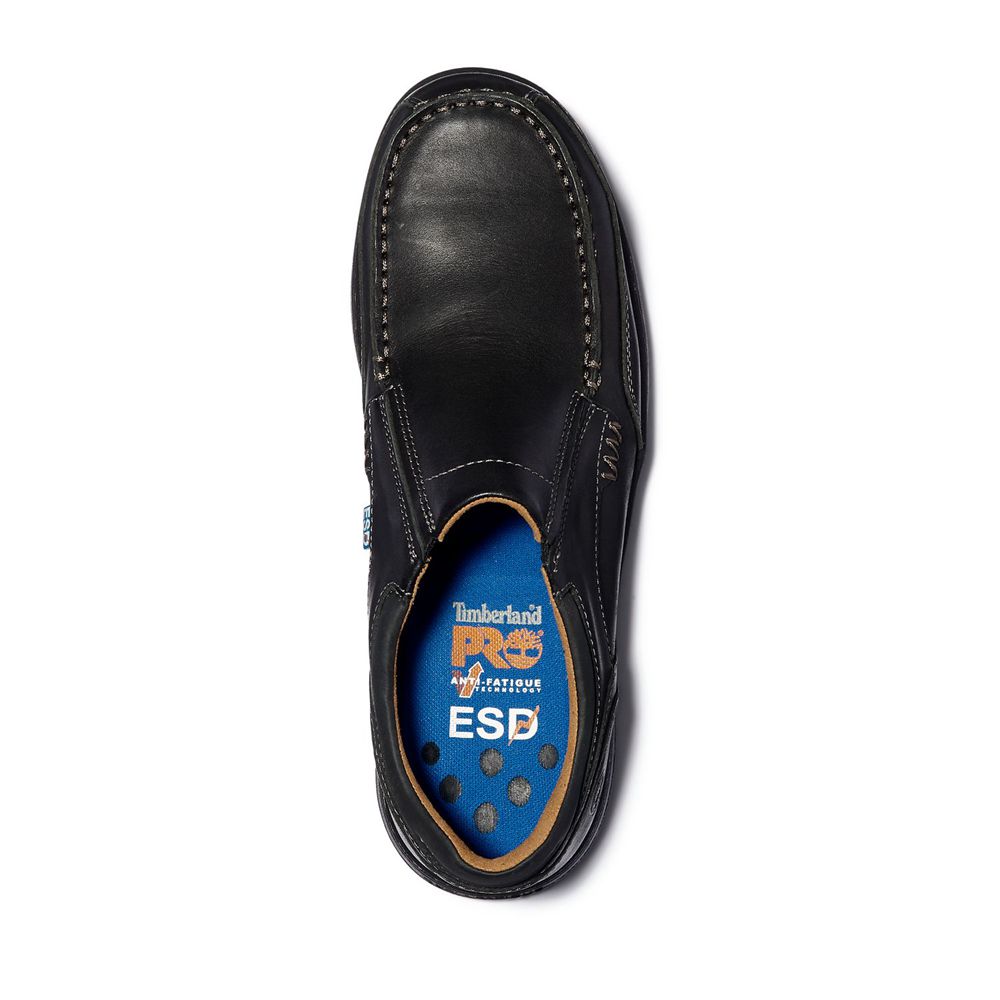 Zapatos De Seguridad Timberland Hombre Pro® Branston Esd Slip-On Alloy Toe Negras - Chile WKD-814953